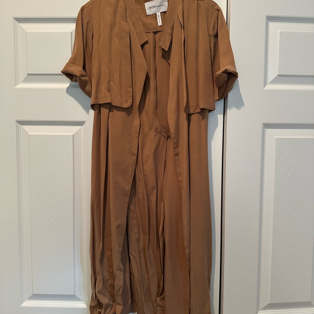 BCBGeneration Tan Open-Front Cardigan - Picture 2 of 3